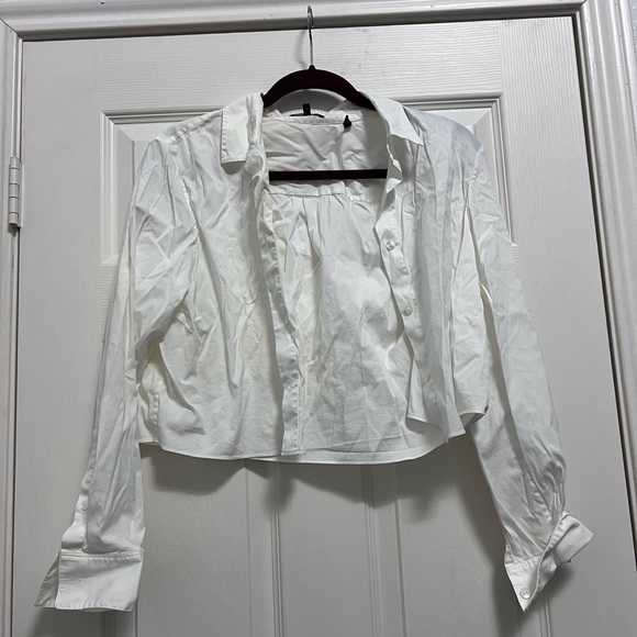 Theory Cream Button-Up Shirt - Picture 1 of 8